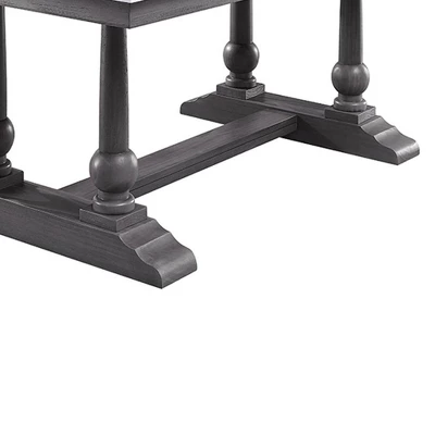 Yabeina Dining Table Marble/Gray Oak Finish - Acme Furniture - Image 3