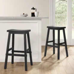Halifax Farmhouse Wood Barstool - Threshold