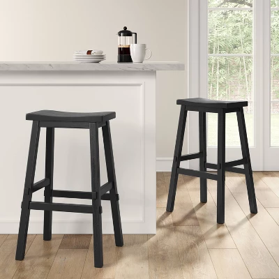 Halifax Farmhouse Wood Barstool - Threshold