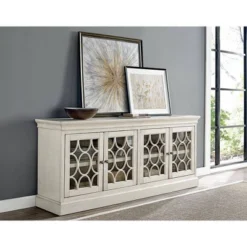 72" Rustic Four Door Tv Console Fully Assembled For Tvs Up To 70" - Martin Furniture