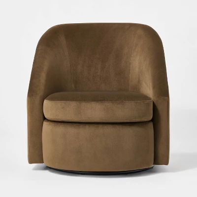 Slope Arm Swivel Chair Velvet - Threshold⢠Designed With Studio McGee - Image 2