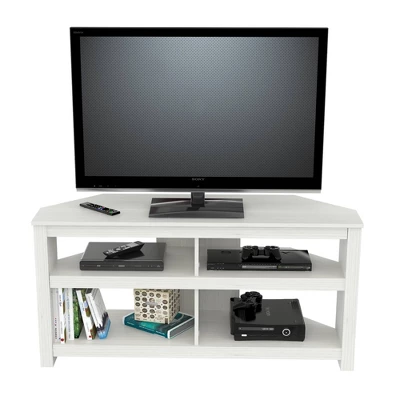 Corner TV Stand For TVs Up To 60" Dark Brown - Inval - Image 3