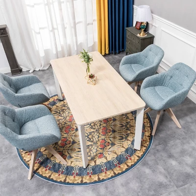 Upholstered Swivel Dining Armchair - Kinwell - Image 9