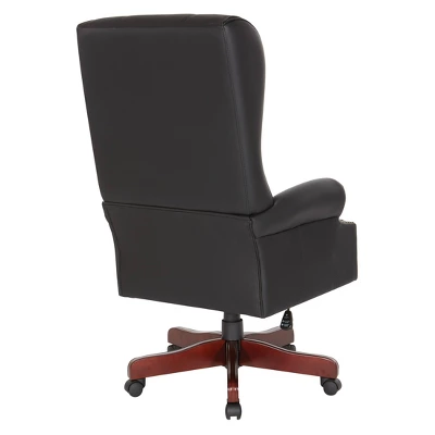 Traditional Executive High Back Chair Black - OSP Home Furnishings