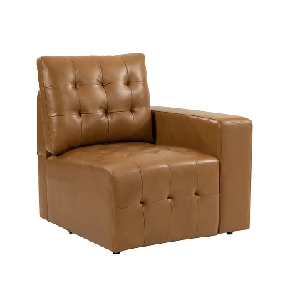 Javier Genuine Leather Upholstered Sofa Set 87" Wide Sofa With Removable Back Cushions And Hidden Interior Storage | ARTFUL LIVING DESIGN - Image 5