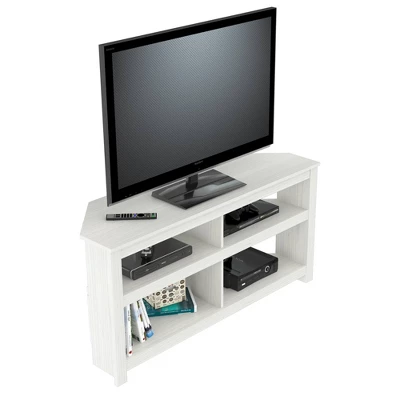 Corner TV Stand For TVs Up To 60" Dark Brown - Inval - Image 2