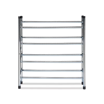 Organize It All Expandable 2 Tier Shoe Rack Chrome