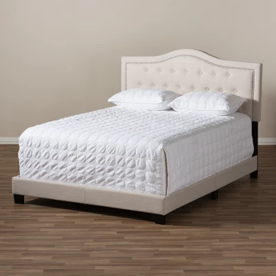 Emerson Modern And Contemporary Fabric Upholstered Bed - Baxton Studio - Image 6
