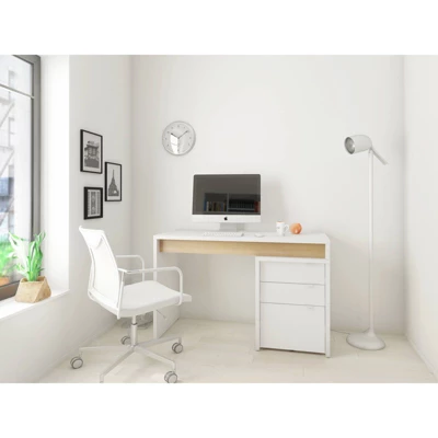 2pc Chrono Home Office Set With File Cabinet - Nexera - Image 5