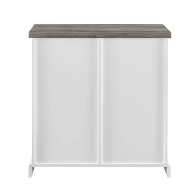 Tertia Modern Transitional Accent Cabinet With Sliding Plank Door - Saracina Home - Image 5