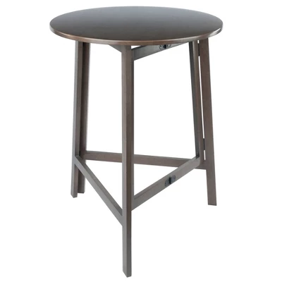 Torrance High Round Bar Height Table Oyster Gray - Winsome - Image 9