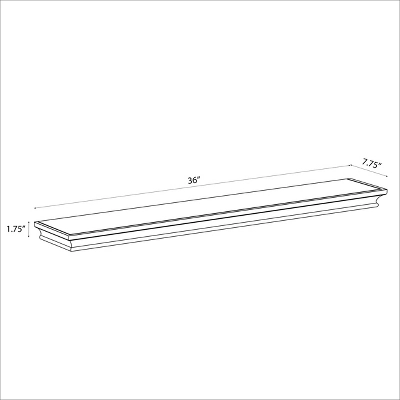 Traditional Wall Shelf White - Threshold⢠- Image 3