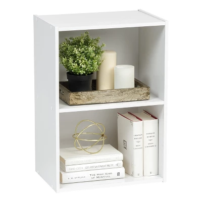 IRIS USA Wood Bookshelf Cube Organizer Storage - Image 4