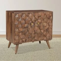 Veneto Accent Cabinet Walnut - Steve Silver Co.