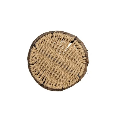 Woven Wine Bottle Holder Seagrass & Metal By Foreside Home & Garden - Image 5