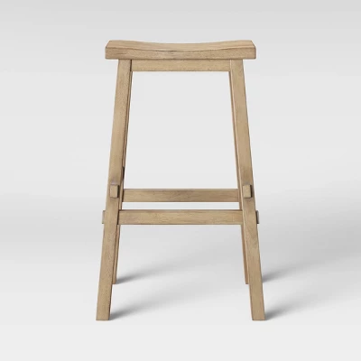Halifax Farmhouse Wood Barstool - Threshold - Image 5