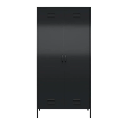 RealRooms Shadwick Tall 2 Door Closed Metal Storage Locker Cabinet - Image 4