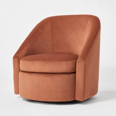 Slope Arm Swivel Chair Velvet - Threshold⢠Designed With Studio McGee - Image 7