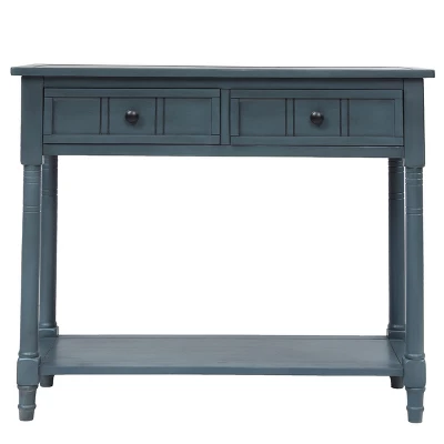 Console Table With Storage Drawers And Bottom Shelf-ModernLuxe - Image 3