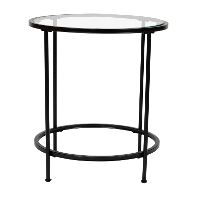 Merrick Lane End Table With Round Frame And Vertical Legs - Image 12