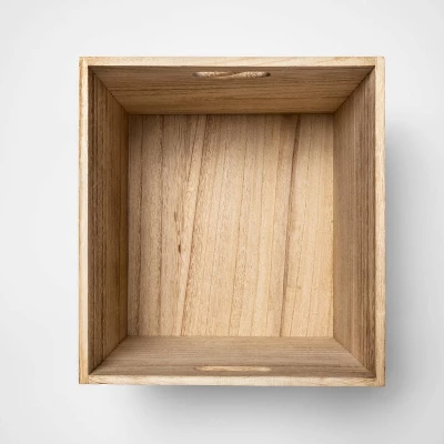 Large Wood Milk Crate Toy Kids' Storage Bin - Pillowfort™ - Image 3