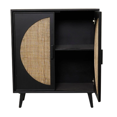 Bohemian Wood Cabinet Black - Olivia & May - Image 3