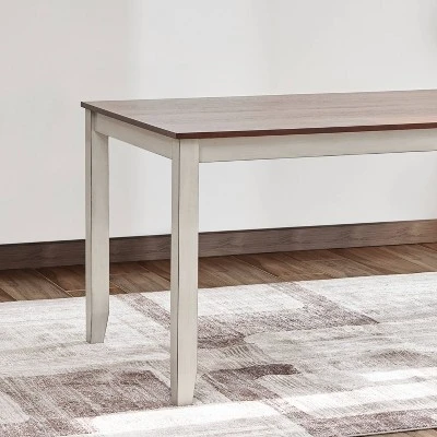 Ellsworth Wood Dining Table Medium Brown - Vifah - Image 2