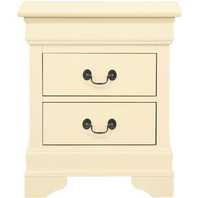 Passion Furniture Louis Philippe 2-Drawer Nightstand (24 In. H X 21 In. W X 16 In. D) - Image 7