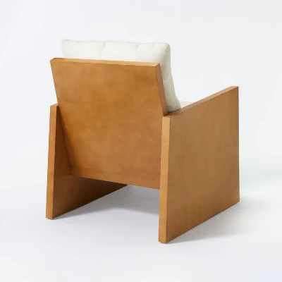 Duchesne Wood Accent Chair With Upholstered Seat And Back Cream - Threshold⢠Designed With Studio McGee - Image 3