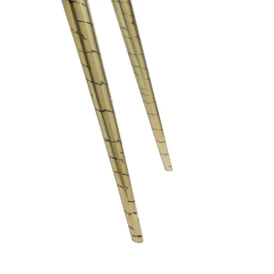 Contemporary Petrified Wood Console Table Brown - Olivia & May - Image 3