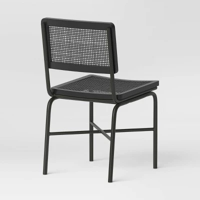 Errol Cane And Wood Dining Chair With Metal Legs Black - Threshold™ - Image 3