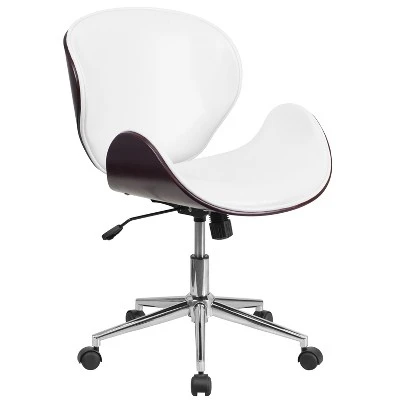 Merrick Lane Office Chair Mid-Back Ergonomic Executive Swivel Office Chair With Tilt-Lock And Tilt Tension Controls - Image 8