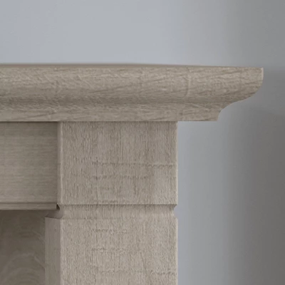 Key West Console Table With Drawers And Shelves Washed Gray - Bush Furniture - Image 4