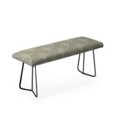 Iveta Abolina Scallop Fan Sage Bench - Deny Designs