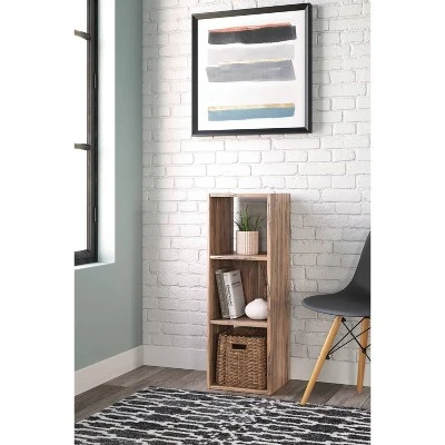 35.43" Piperton 3 Cube Organizer Natural - Signature Design By Ashley