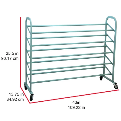 Oceanstar 5-Tier Metal Shoe Rack