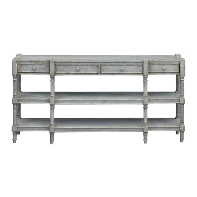 Hera 4 Drawer Console Blue - Treasure Trove Accents