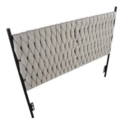 Braided Matisse Polyester/Metal Headboard - LumiSource - Image 3