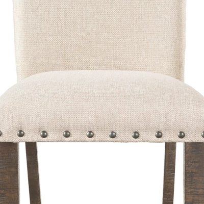 Dex Upholster Side Chair Set Cream/Smokey Walnut Brown - Picket House Furnishings - Image 5