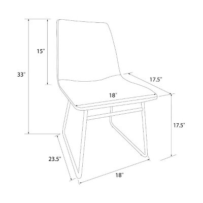 Bowden Faux Leather Dining Chairs - Threshold⢠- Image 6