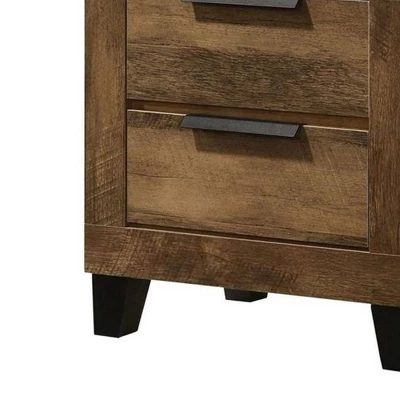 22" Morales Nightstand Rustic Oak Finish - Acme Furniture - Image 3