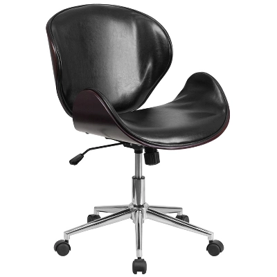 Merrick Lane Office Chair Mid-Back Ergonomic Executive Swivel Office Chair With Tilt-Lock And Tilt Tension Controls - Image 9