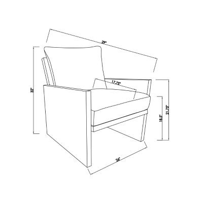 Duchesne Wood Accent Chair With Upholstered Seat And Back Cream - Threshold⢠Designed With Studio McGee - Image 7