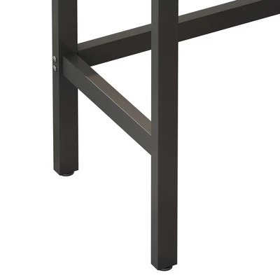 Modern Design Kitchen Long Dining Table Set With 3 Stools - ModernLuxe - Image 7