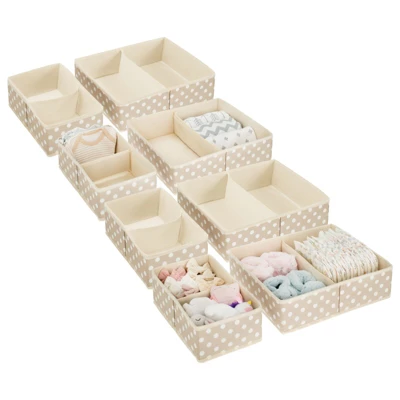 MDesign Fabric Dresser Drawer Storage Organizers, Set Of 8 - Image 12