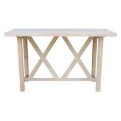 Paul Bar Height Table Unfinished - International Concepts