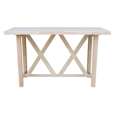 Paul Bar Height Table Unfinished - International Concepts