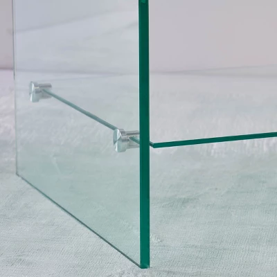 Ramona Glass End Table Clear - Christopher Knight Home - Image 3