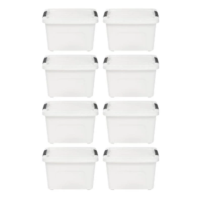 IRIS 8pk Stack And Pull Storage Box Natural - Image 6