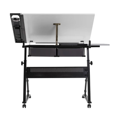 Core Drawing Table And Stool Set Charcoal Black/White - Studio Designs - Image 6